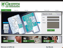 Tablet Screenshot of griffinair.com.au